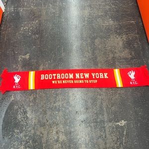 Bootroom NYC x NYC Kopites supporter scarf NWOT